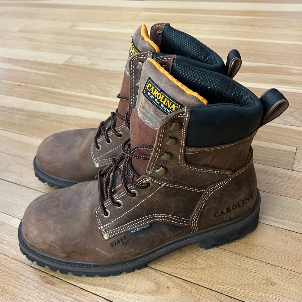 Carolina Men’s Steel Toe Waterproof Leather Work Boots